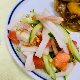 ごま油香る焼き豚サラダ